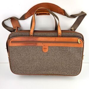 Vintage Hartmann Tweed Luggage Carry On Weekender
